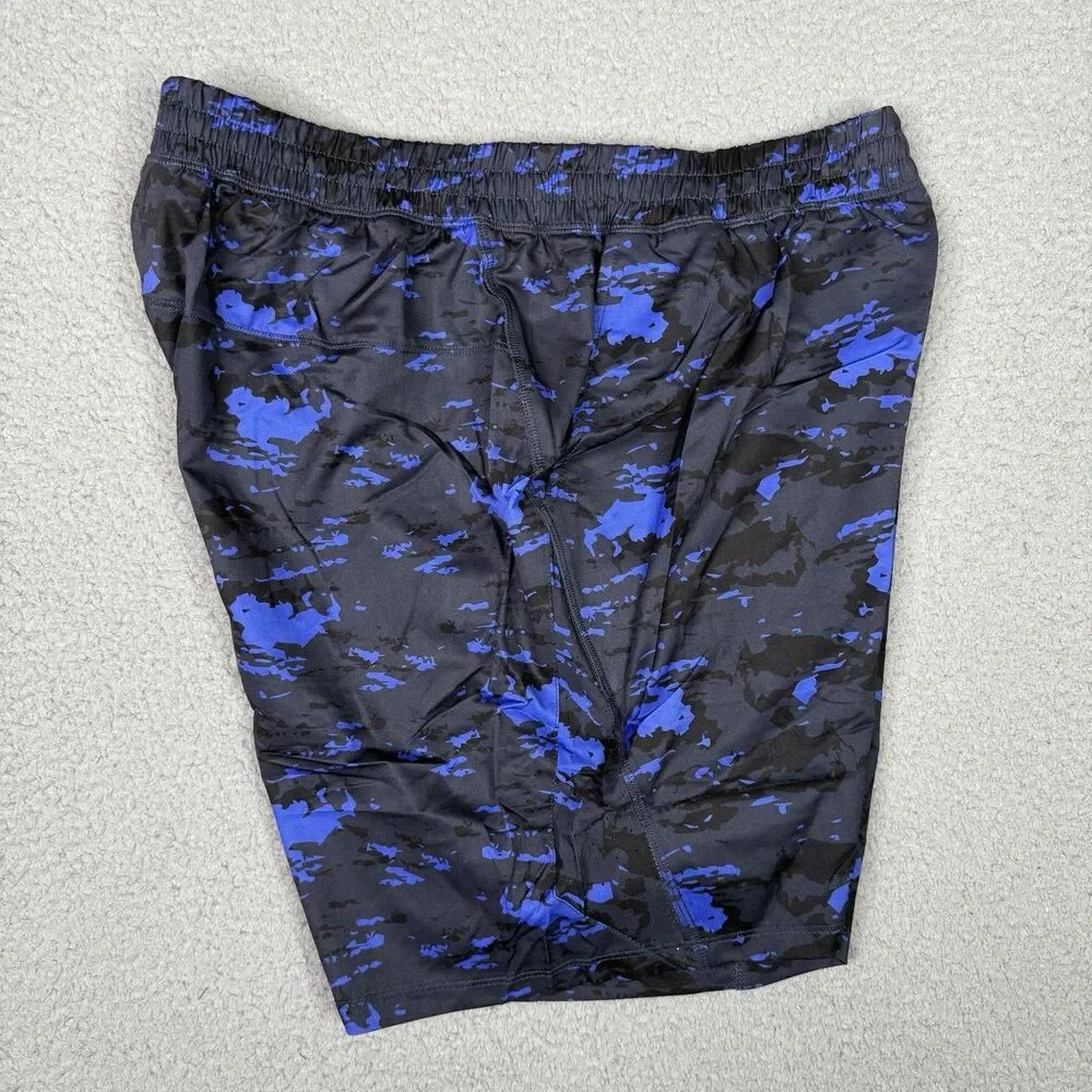 tasc Performance Weightless Shorts Mens Large Blue Black Camo 7